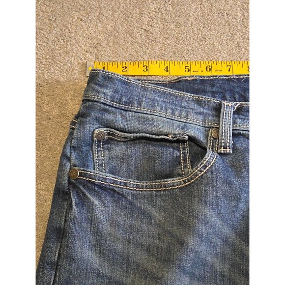 Wrangler 20X Jeans Mens (Altered) 36x29 Style 42 Vintage Boot Whisker Med Wash - Picture 4 of 15